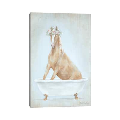 iCanvas "Horse In A Tub" by Debi Coules Canvas Print