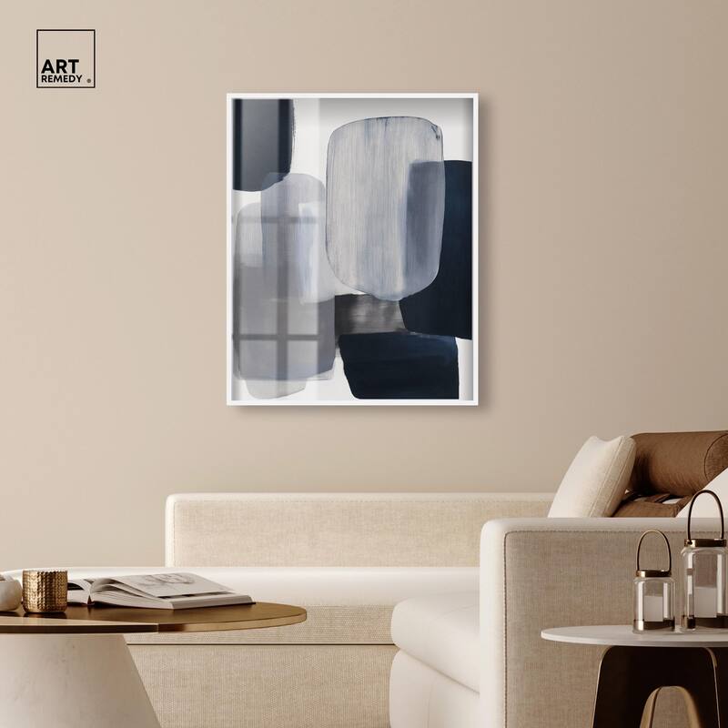 Oceanic Forms I Shadowbox by Art Remedy