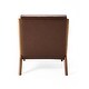 preview thumbnail 33 of 33, Glitzhome Set of 2 30-Inch Mid-Century Modern PU Leather Accent Armchairs with Rubberwood Frame