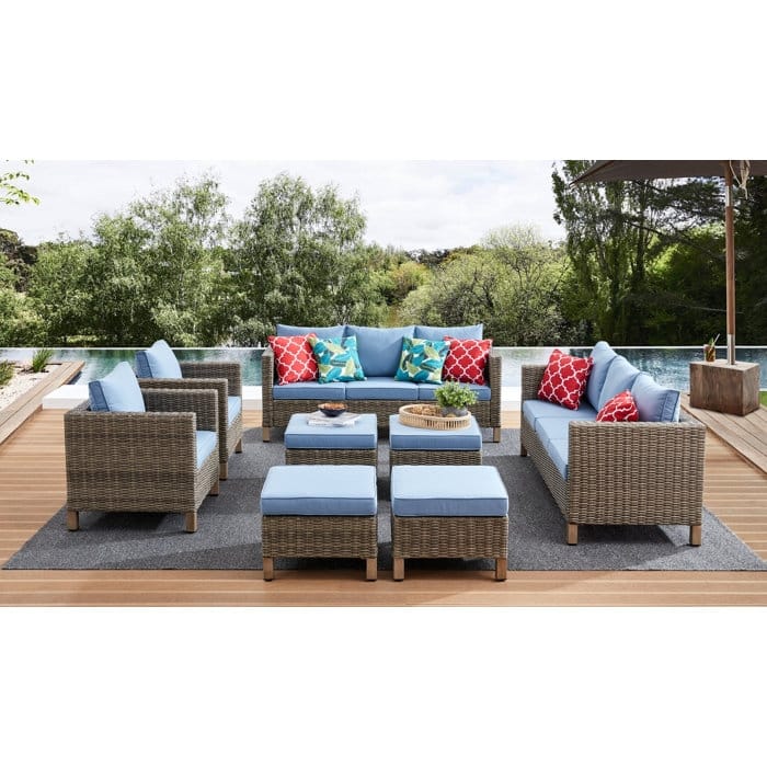 8 Piece Sectional Seating Group with Cushions