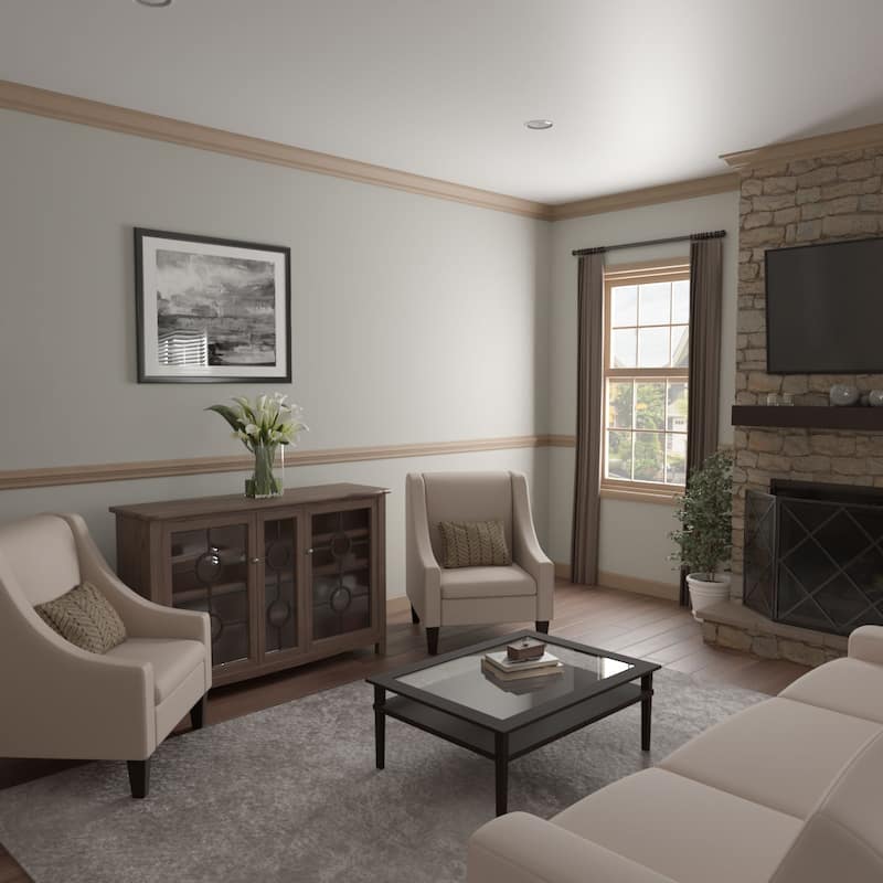 WM291: 4-in H x 3-1/2-in P x 5-1/4-in F x 96-in L Americraft Solid Hardwood Stain Grade Crown Moulding