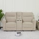 preview thumbnail 37 of 118, MCombo 64.6" Wall Hugger Power Loveseat Fabric Recliner Sofa with USB Ports