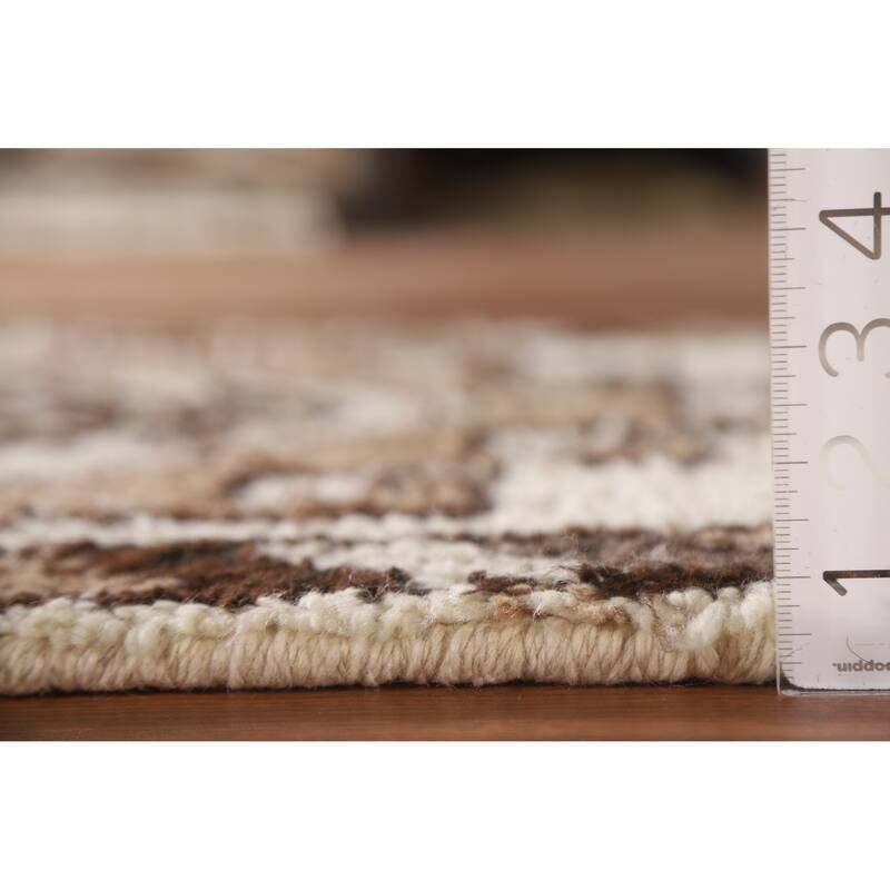 Plush Anatolian Natural Dye Runner Rug Hand-knotted Wool Carpet - 2'11"x 10'11"