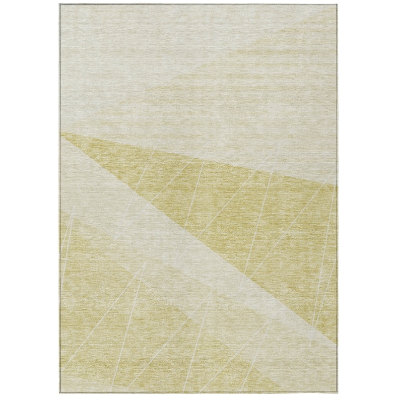 Machine Washable Indoor/ Outdoor Chantille Modern Prism Rug