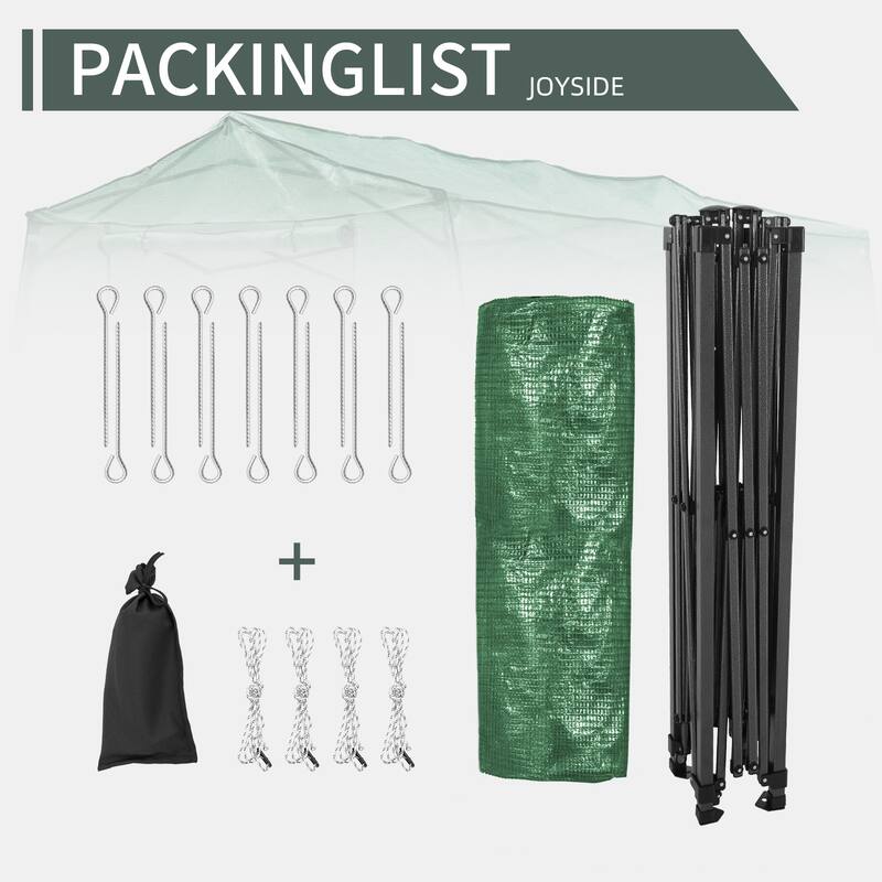 Cozywor Outdoor Green Pop-up Walk-in Greenhouse