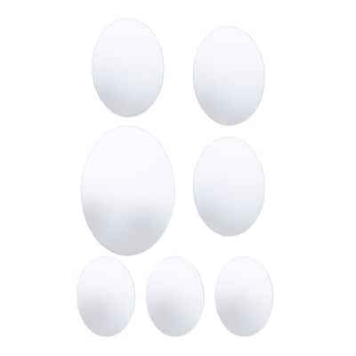 Elements Set of 7 Oval Wall Mirrors