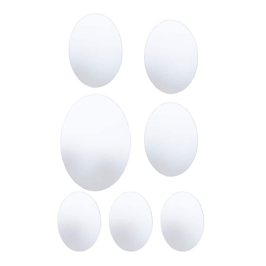 Elements Set of 7 Oval Wall Mirrors