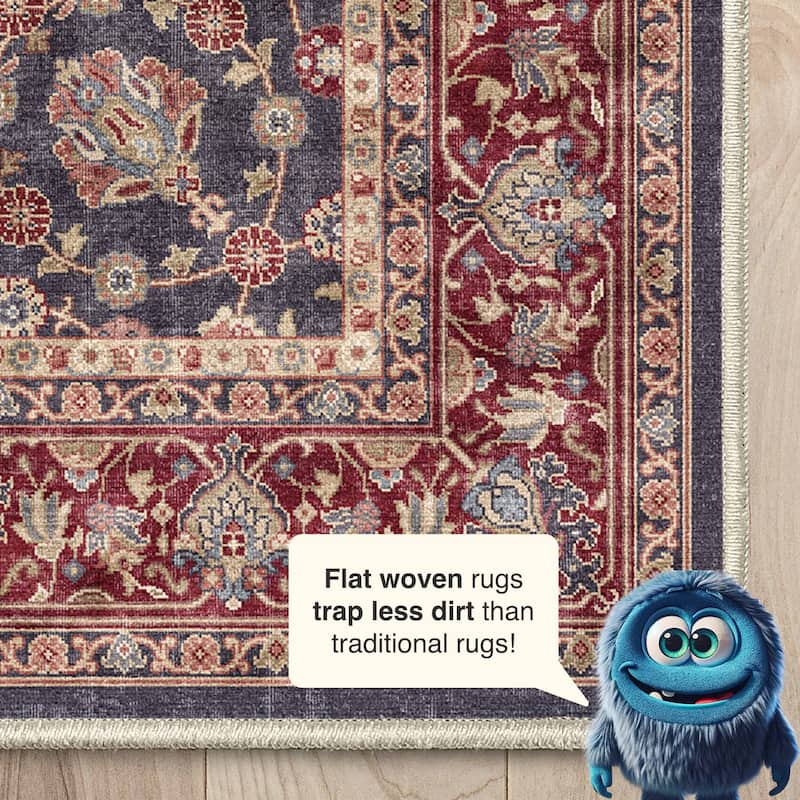 Well Woven Asha Rome Vintage Oriental Persian Flat-Weave Area Rug