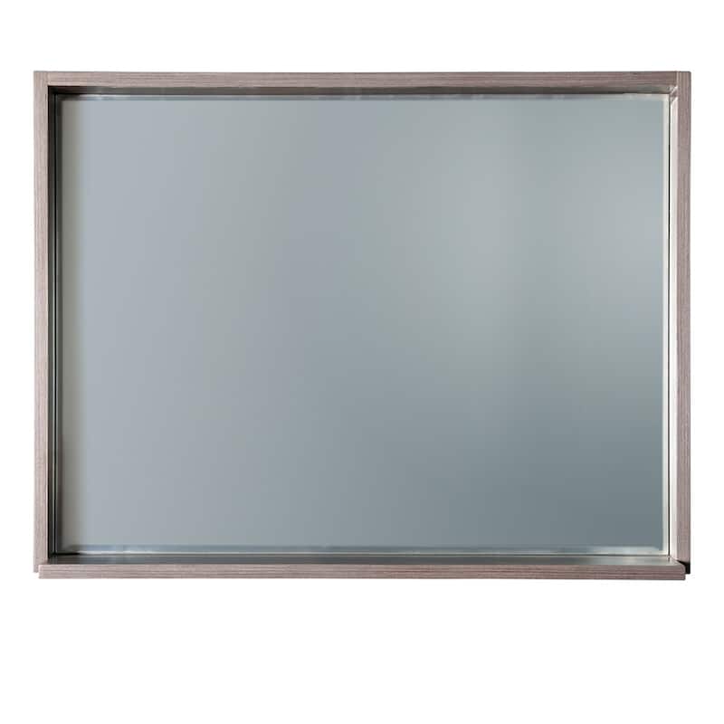 Fresca Allier 25-1/2" x 35-1/2" Plywood Framed Mirror with Shelf