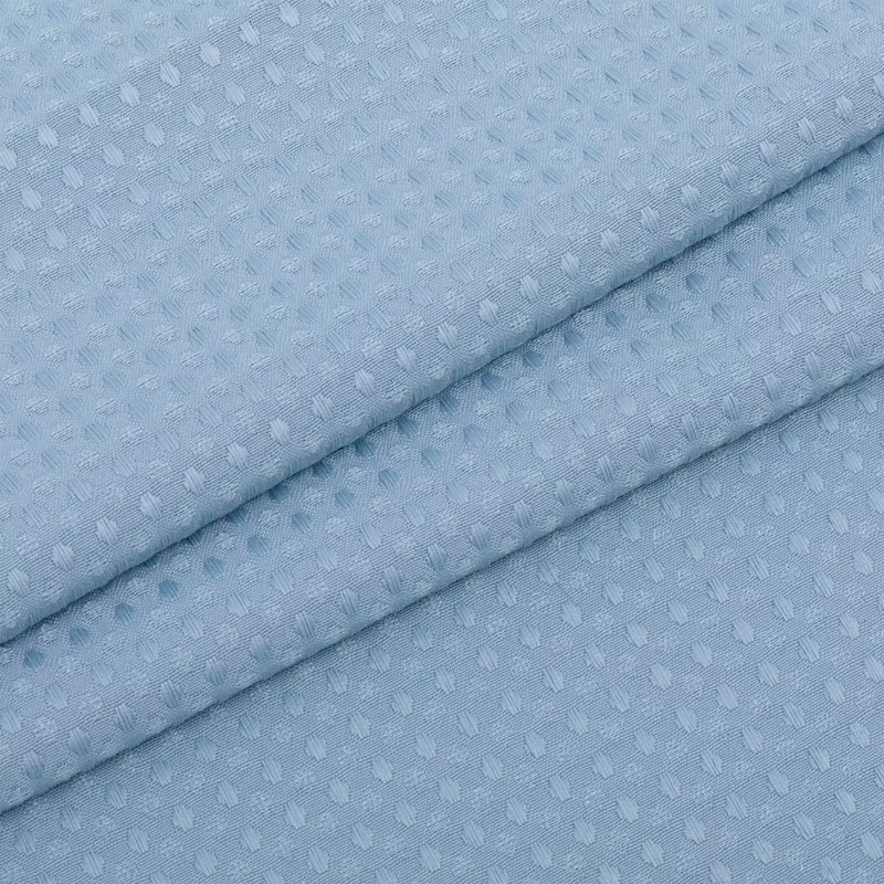 Waffle Weave Shower Curtain with Snap-in Liner 12 Hooks Included