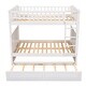 preview thumbnail 7 of 16, Multi-Functional Design Full Over Full Bunk Bed w/Twin Trundle - Sturdy Pine, Safe Design, Perfect for Kids' Rooms