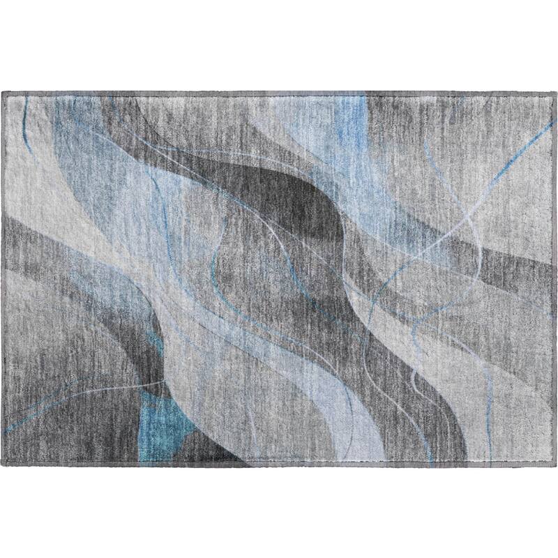 Premium Washable Super Soft Modern Waves Mayfield Rug