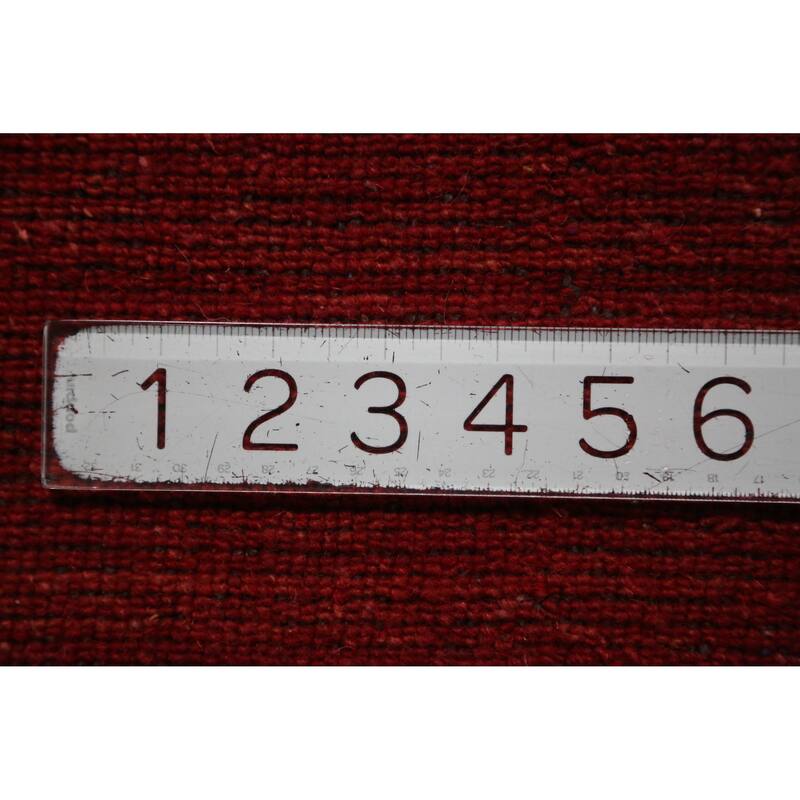Hand Knotted Oriental 100% Wool Carpet Tribal Tribal Red Gabbeh Area Rug - 11' 3'' X 8' 3''