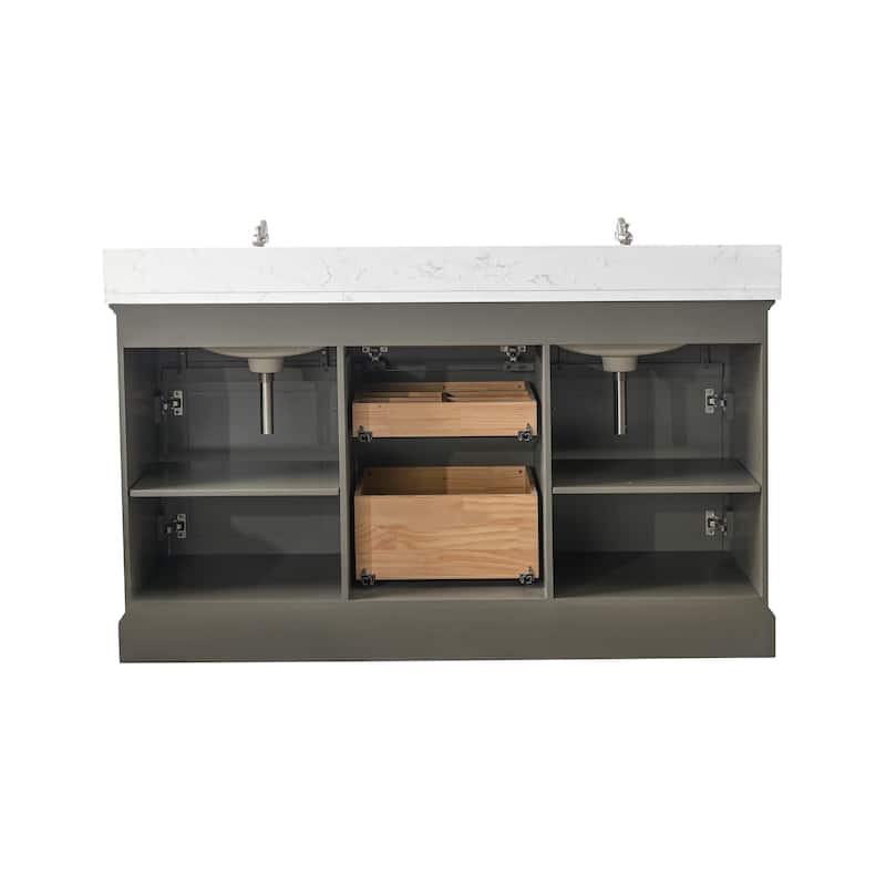 Sudio Design Thompson 60" Double Bathroom Vanity