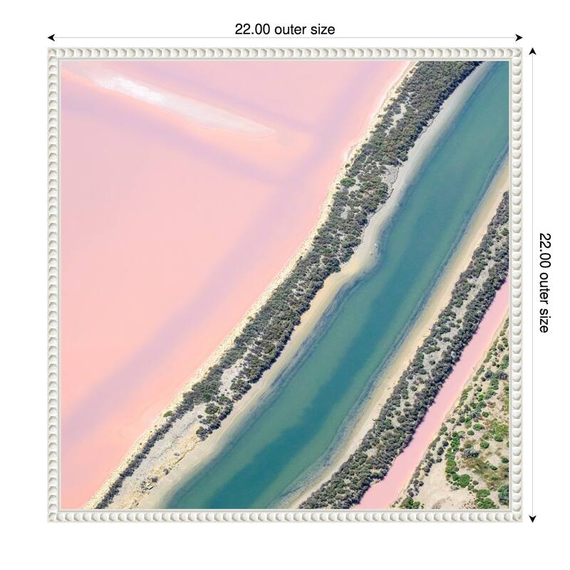 The Rift by Robert Bolton Framed Canvas Wall Art Print - 22 x 22 in