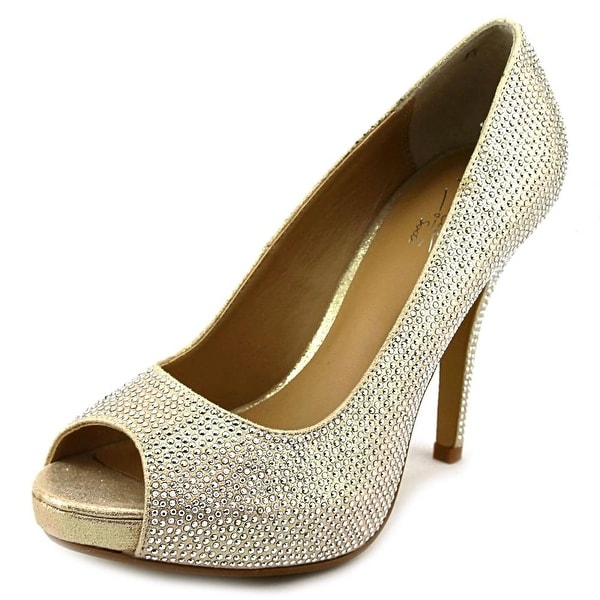 Thalia Sodi Selia Women Peep-Toe Canvas Heels