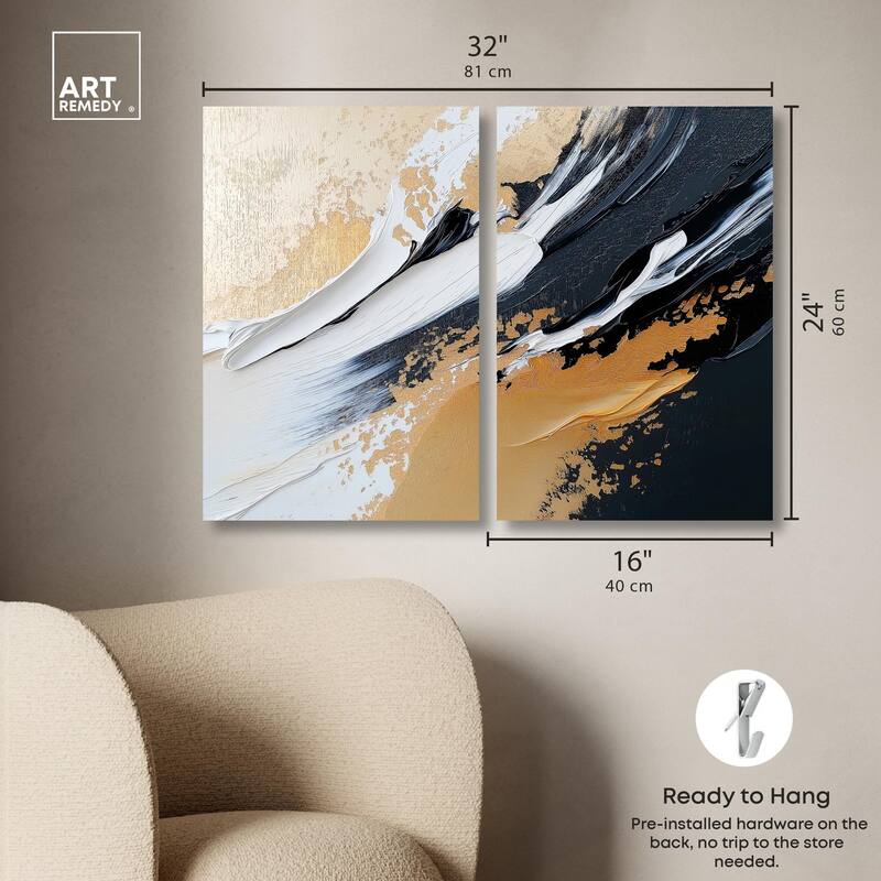 Forces III Canvas Set of 2 by Art Remedy, Gallery Wrapped