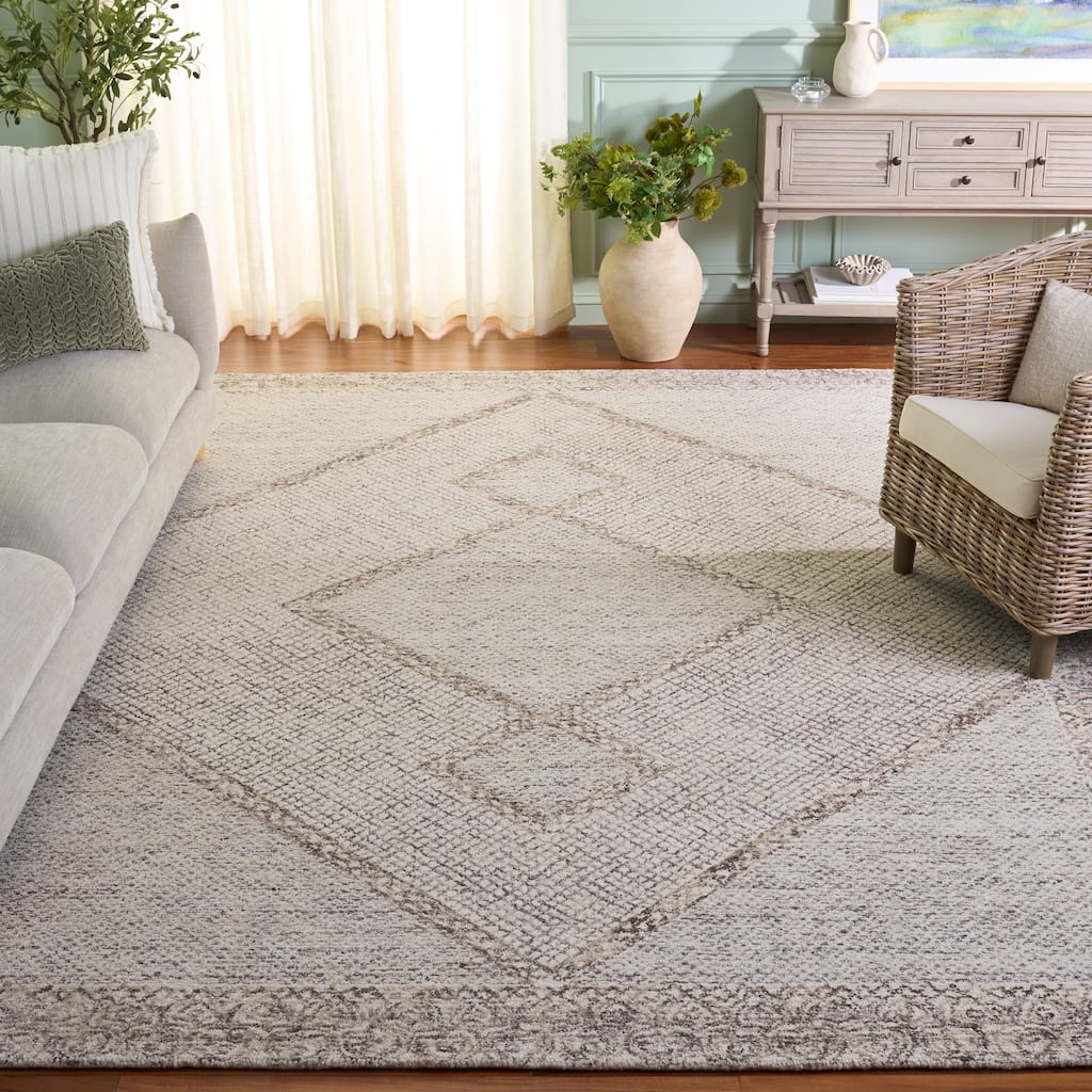 SAFAVIEH Handmade Abstract Inse Modern Wool Rug