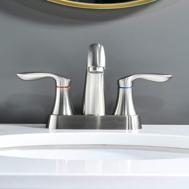 BATHLET 4 Inch Bathroom Faucets for Sink 3 Hole, with Pop Up Drain