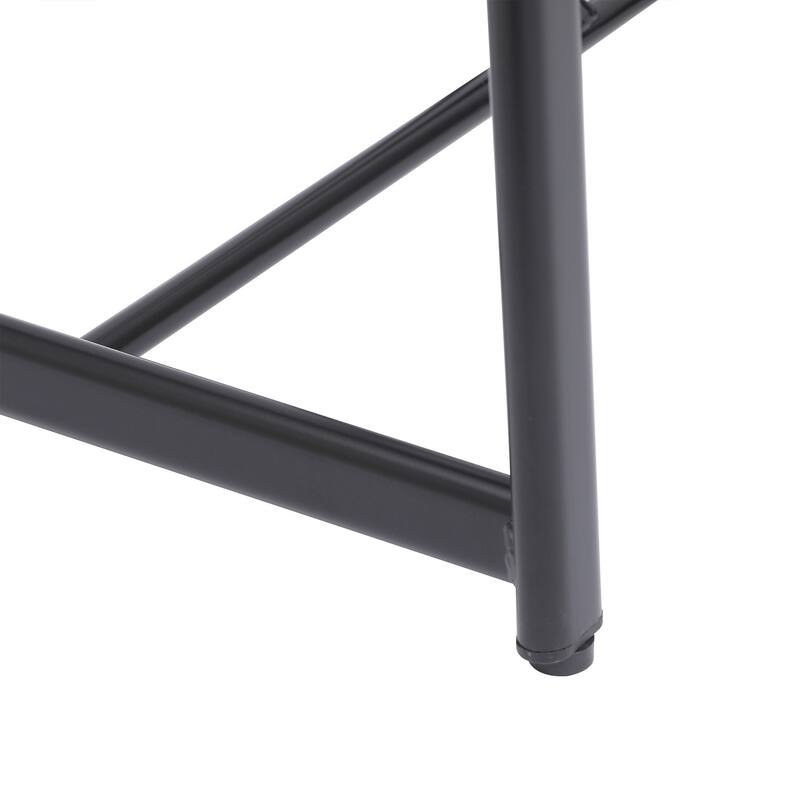 27''H Barstool Set Of 3 Wooden Round Bar Stools With Footrest Modern Kitchen Chairs