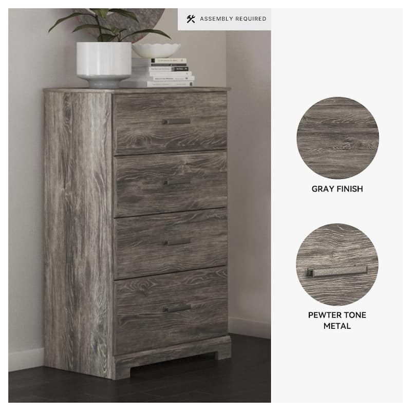 Ralinksi Gray Four Drawer Chest