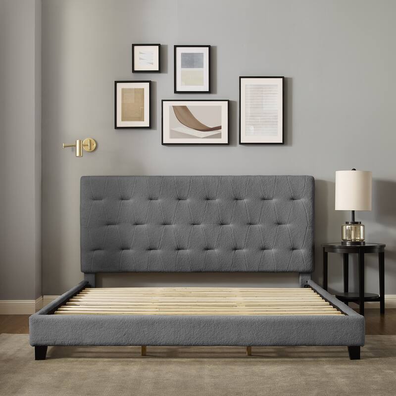 Corvus Somme Tufted Upholstered Platform Bed