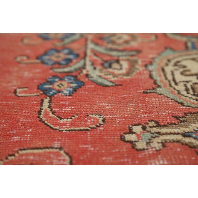 Traditional Tabriz Persian Vintage Rug Handmade Wool Carpet - 9'4" x 13'0"