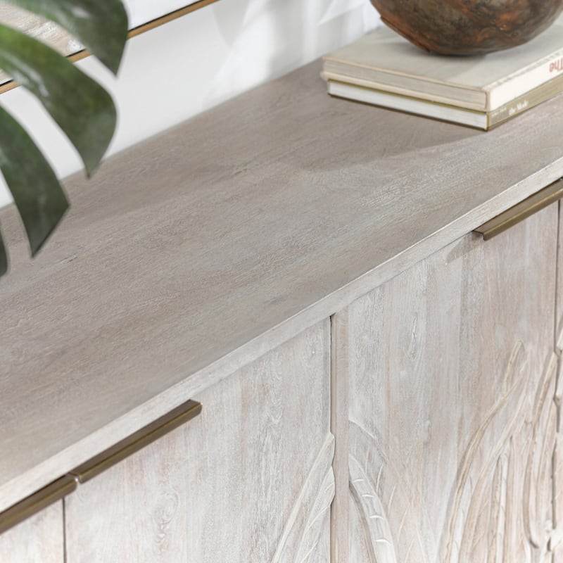 Classic Home Ledro 82" Solid Wood Sideboard
