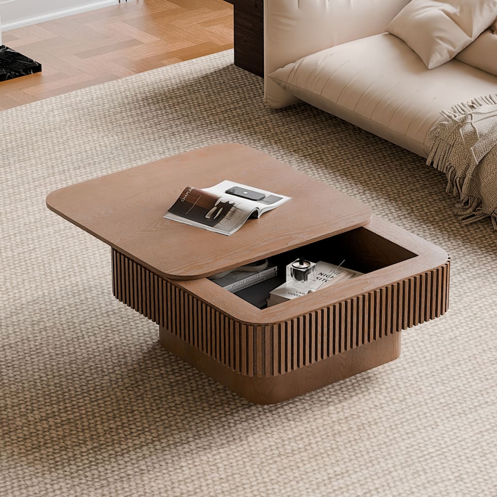 31.5'' Square Coffee Table with Storage