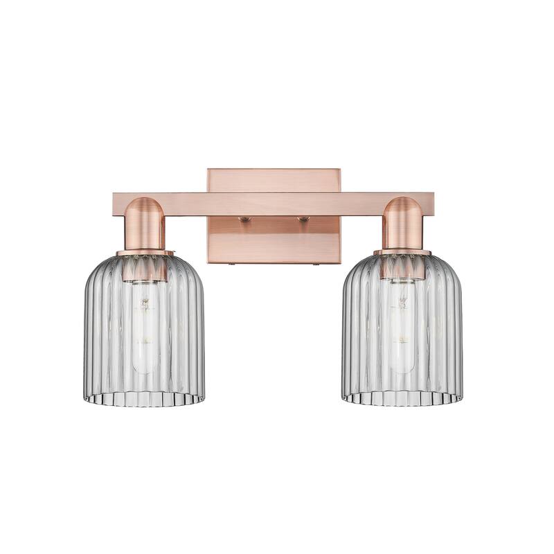 Innovations Lighting Downtown Urban - Bridal Veil - 2 Light 16" Bath Vanity Ligh