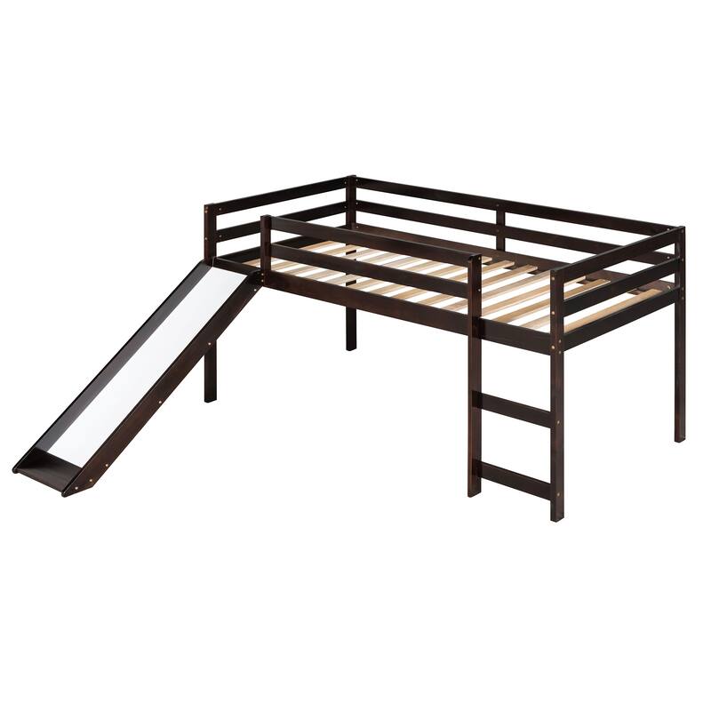 Twin Solid Wood Loft Bed with Multifunctional Design