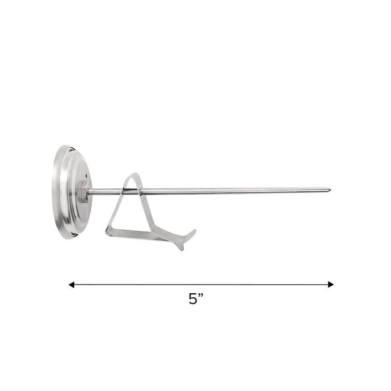 Nexgrill Stainless Steel 5-in. Deep Fry Thermometer with Clip - Silver - 5"