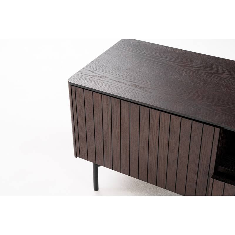 Modrest Calhoun Modern Smoked Ash TV Stand