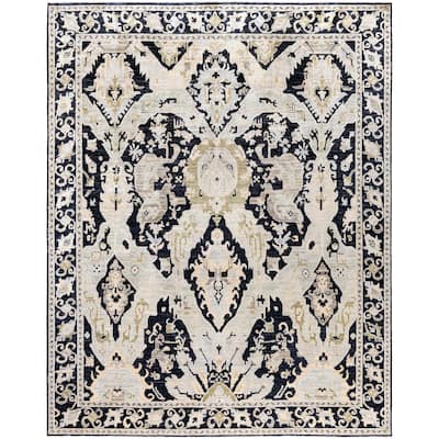 Serapi One-of-a-Kind Hand-Knotted Area Rug - Black - 7' 11" x 9' 10"