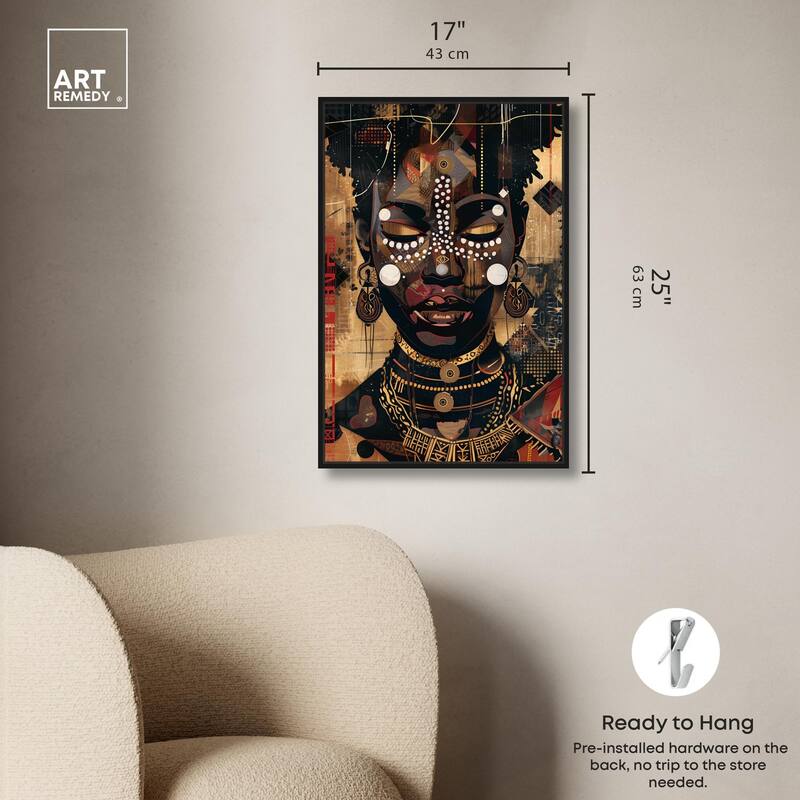 In Golden Accents Canvas by Art Remedy
