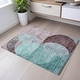 preview thumbnail 103 of 110, Premium Washable Super Soft Modern Geo Mayfield Rug Teal - 1'8" x 2'6"