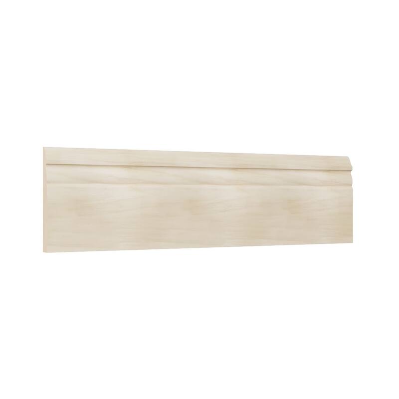 WM518: 9/16-in D x 5-1/4-in W x 96-in L Americraft Solid Hardwood Stain Grade Base Moulding