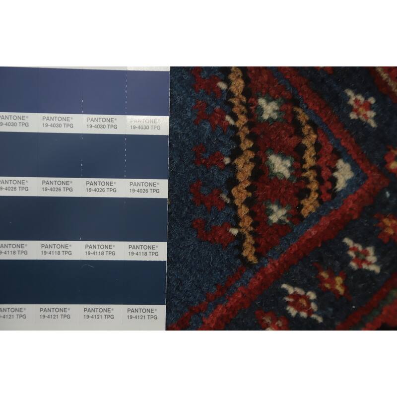 Hand Knotted Oriental 100% Wool Carpet Traditional Geometric Red Bakhtiari Area Rug - 13' 4'' X 10' 9''