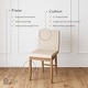 preview thumbnail 104 of 115, Gracie Modern Bar Stool, Boucle Upholstered Chair and Brushed Wooden Legs
