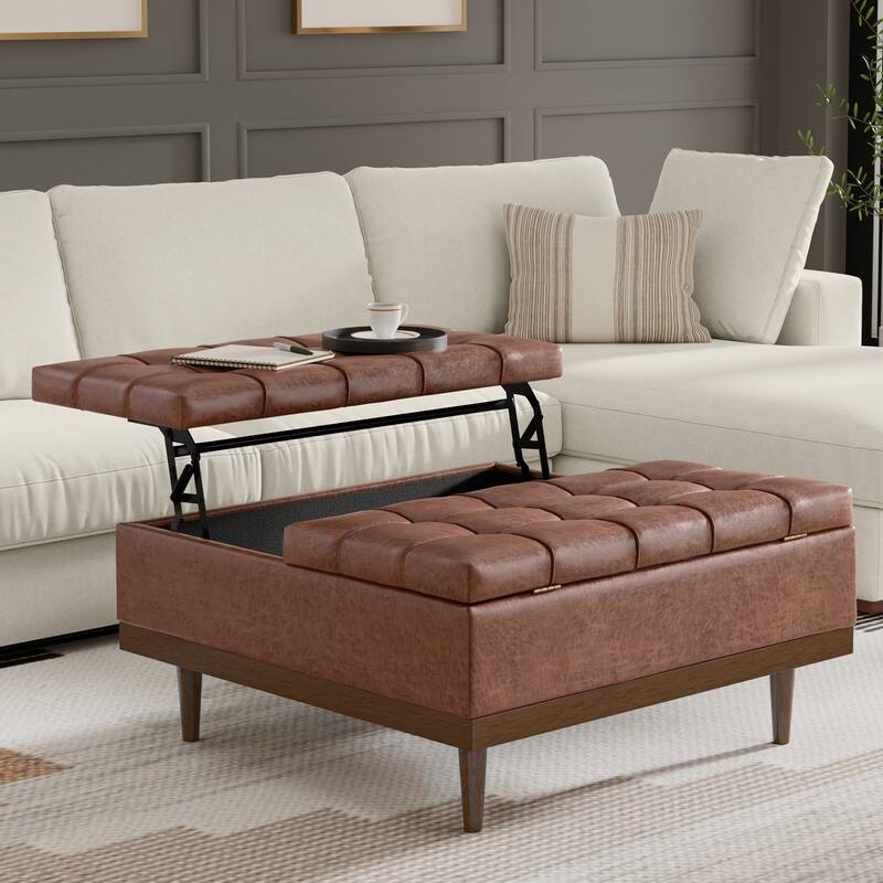 Mariah Lift Top Table Storage Ottoman