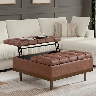 Mariah Lift Top Table Storage Ottoman