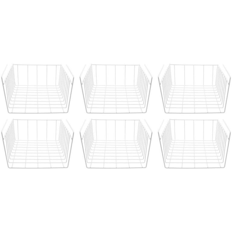 YBM Home Under Shelf Wire Basket Storage Organizer for Kitchen Pantry - Medium - 6-Pack