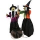 preview thumbnail 18 of 17, Haunted Hill Farm Gretel and Hildie the Wicked Cauldron Witches, Premium Talking Halloween Animatronic, Plug-In