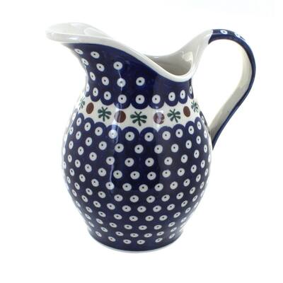 Blue Rose Polish Pottery 1160 Zaklady Pitcher