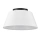 preview thumbnail 3 of 1, Golden Lighting Penn 3-light Flush Mount in Matte Black