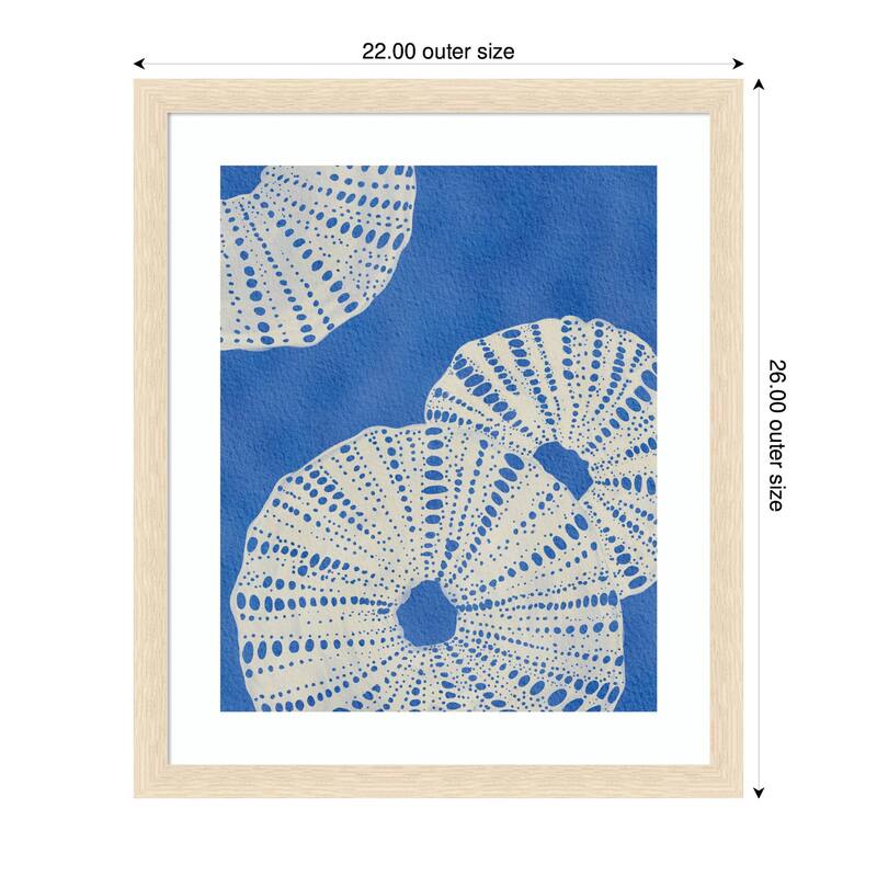 Kate and Laurel Framed Art Ocean charms ll by Nikita Jariwala