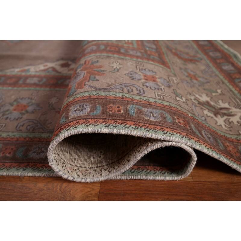 Over-Dyed Distressed Tabriz Persian Antique Wool Carpet - 9'11" x 12'11"
