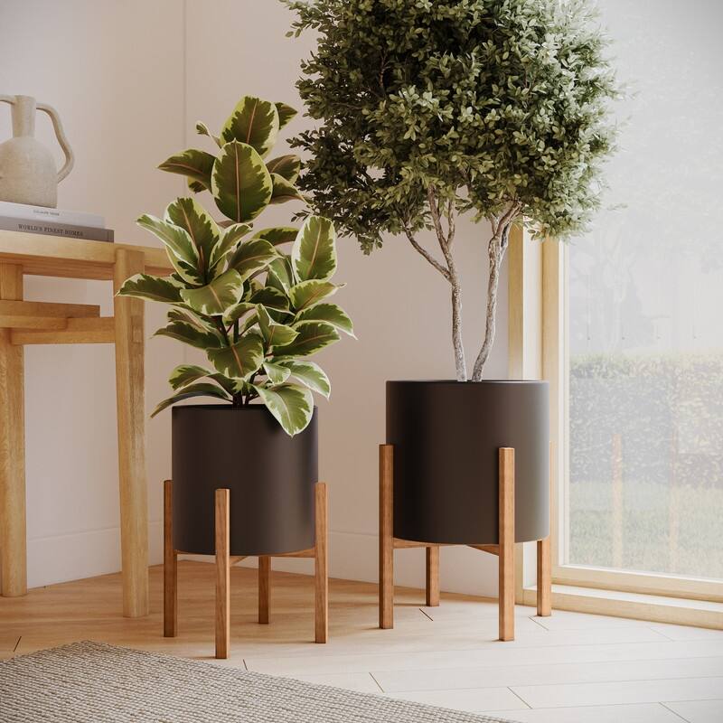 Amara Large Planter Set - 22"H x 15.5"W