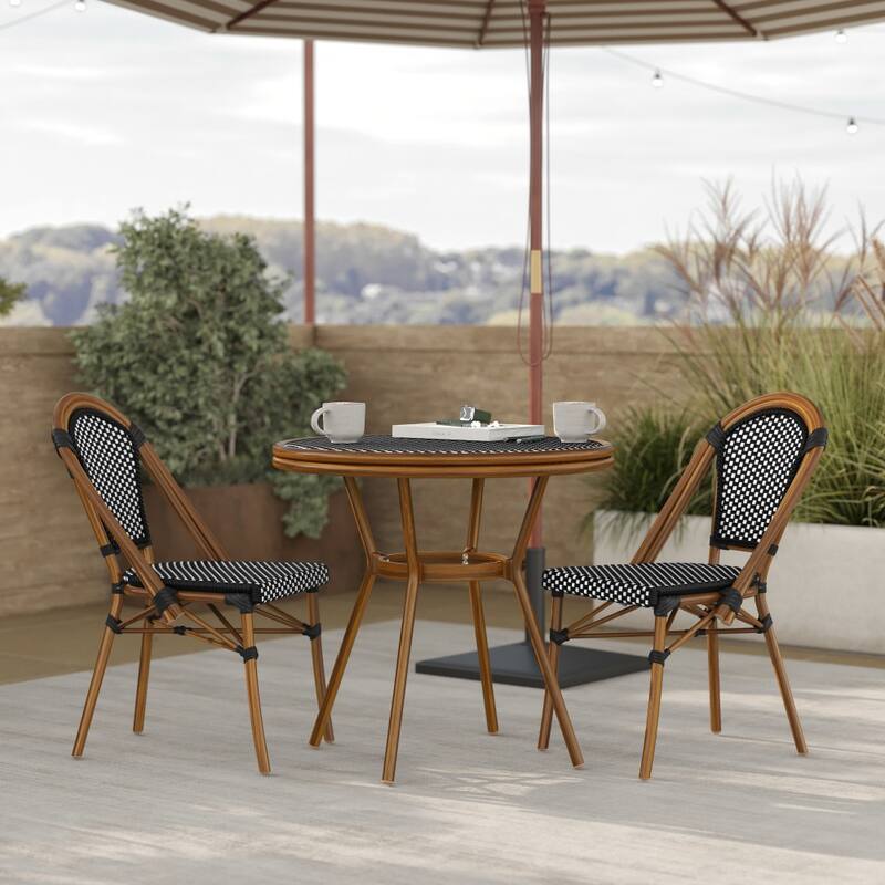 Bistro Table with Metal Frame