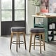 preview thumbnail 6 of 15, angelo:HOME Linden Swivel Barstool (Set of 2)